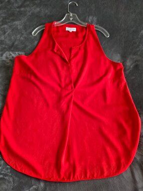 Women's Gibson Latimer Summer Top Sleeveless Red Size XXL